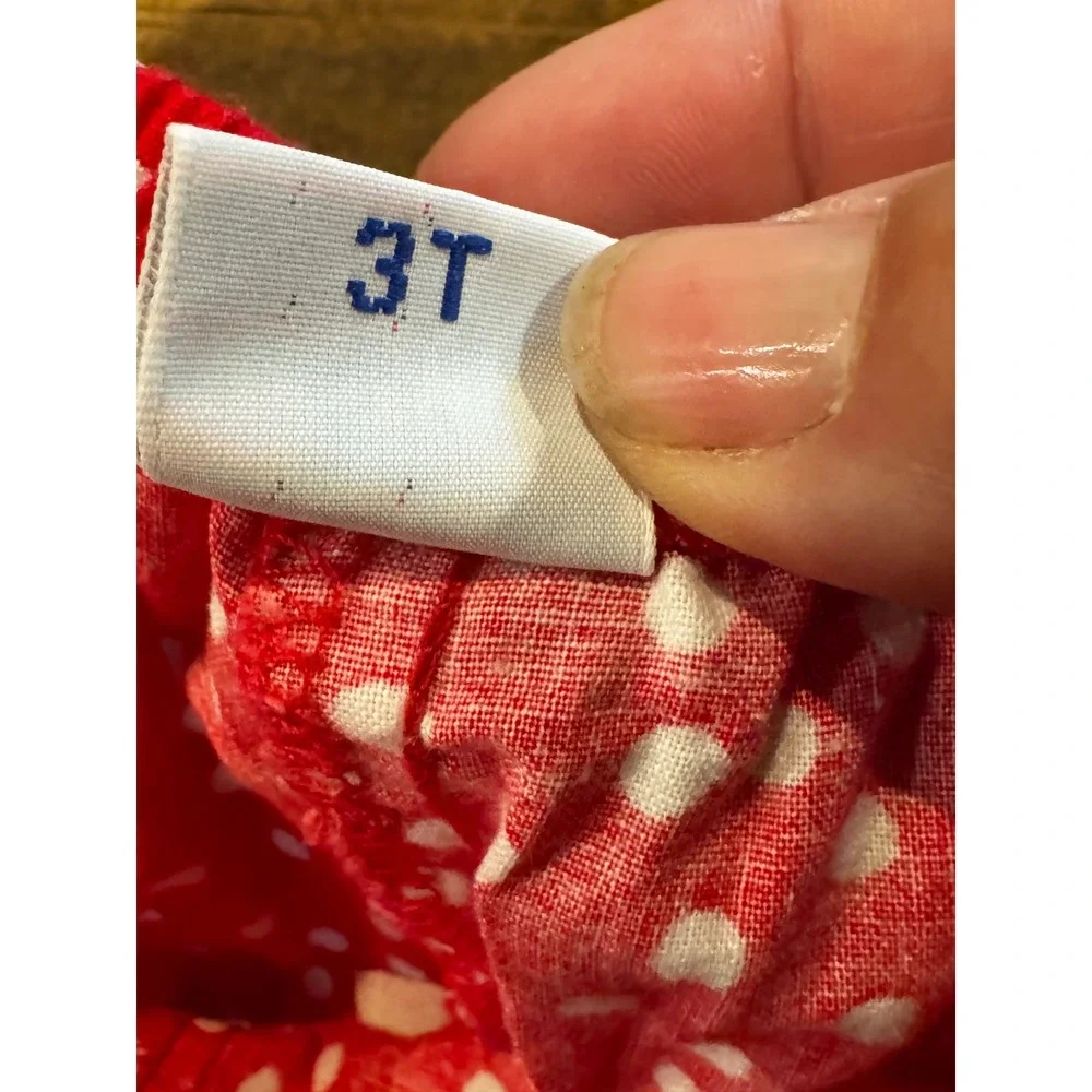 Vintage 90s Hearts Designs USA‎ Patriotic 3T Bloomers Set Firecracker July 4th